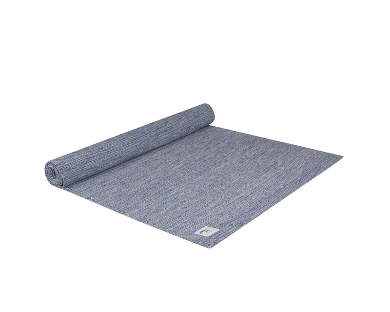 Ecoyogi Katoenen yoga mat blauw