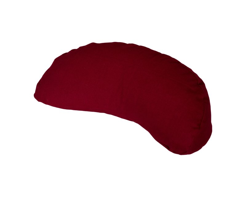 Halve maan meditatiekussen rood